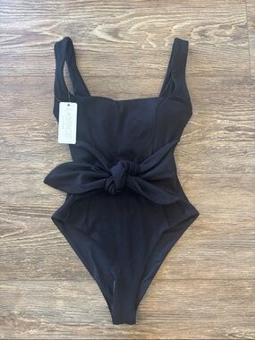 l*space Balboa Tie Waist One-Piece Swimsuit NWT Women's Size 4
